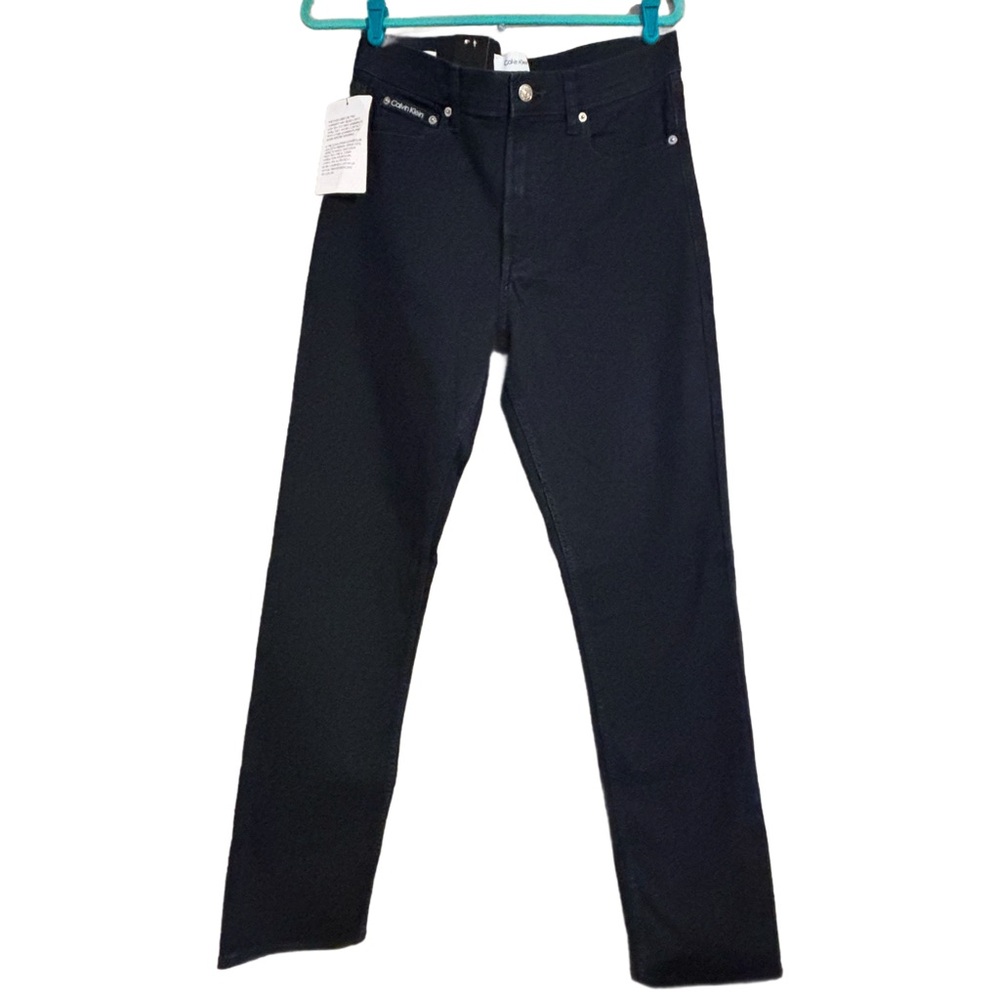 NEW Calvin Klein Men's Dark Vintage CK Navy Color Straight Jeans Mens Size 32/34